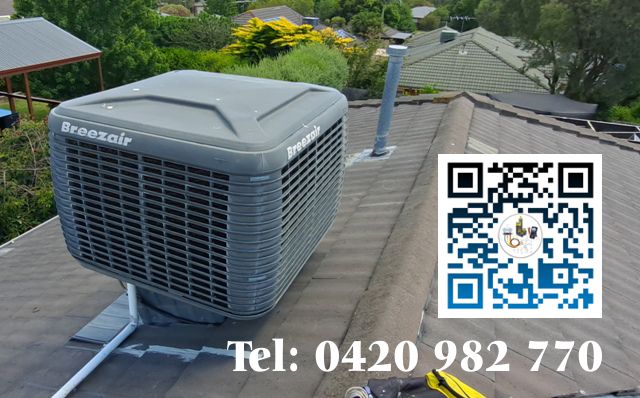 Breezair evaporative cooler job done in Berwick, rectification record: No Air flow
