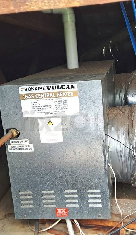 Bonaire ducted heater inside roof space Cover reassembled ready to use