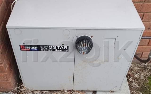 Braemar TH TM TQ BM 3 star model ducted heater installed externally 
