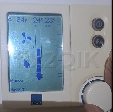 Brivis-heating-repairs-using-NC6-controller-testing-fan-speed