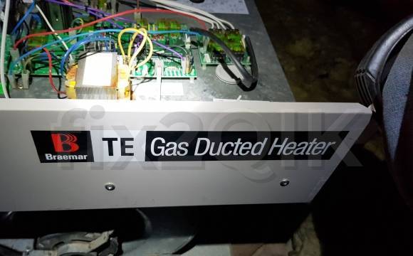 repair an old Braemar ducted heater that fault indicate reset loop electronic signal fault caused by internal wiring connection 