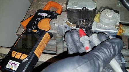 testing-gas-valve-solenoid-on-an-omega-ducted-heater